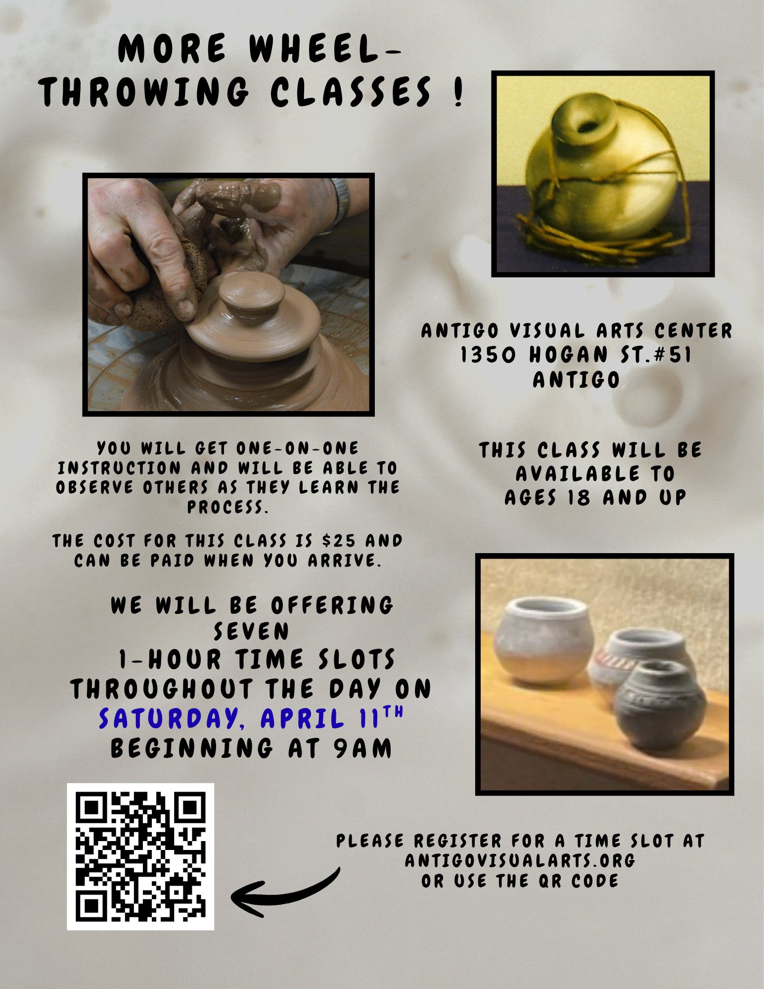 April 11th- Wheel Throwing