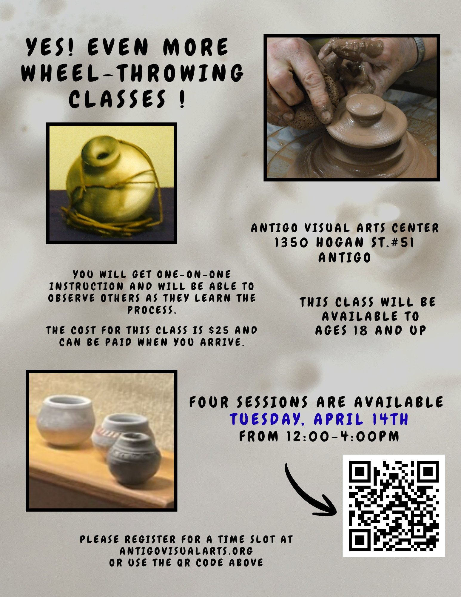 April 14th- Wheel Throwing