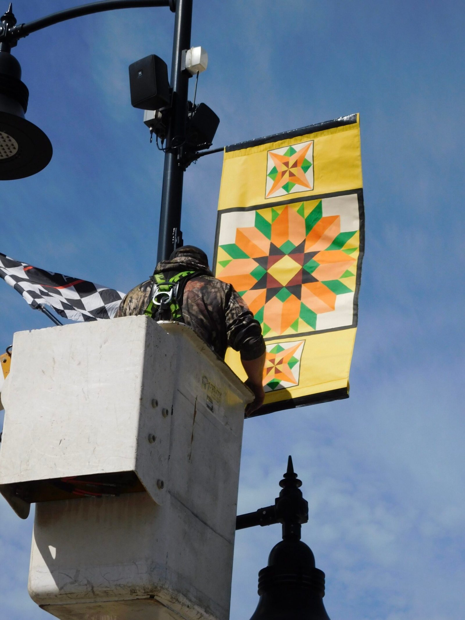 hanging the signs (1)